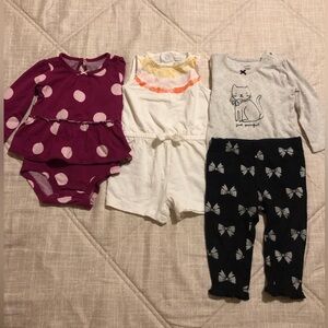 Carter's Pink and Gray Kids Matching Set